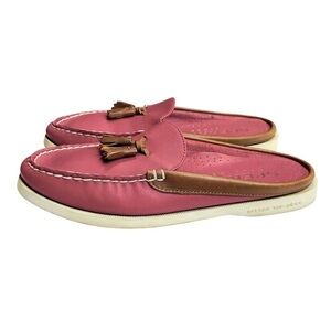 Sperry Top-Sider Women's Mules Penny Loafer Flat Red - Size7M-Leather